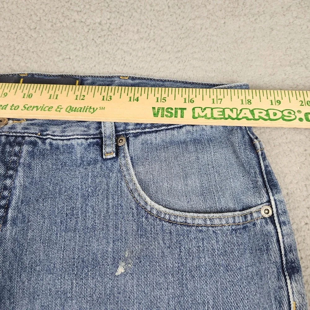 Nautica Jeans Co Y2K Jeans Mens 38x30 Relaxed Straight Blue Distressed